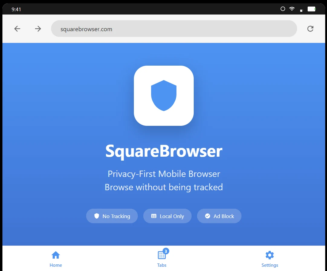Square Browser screenshot