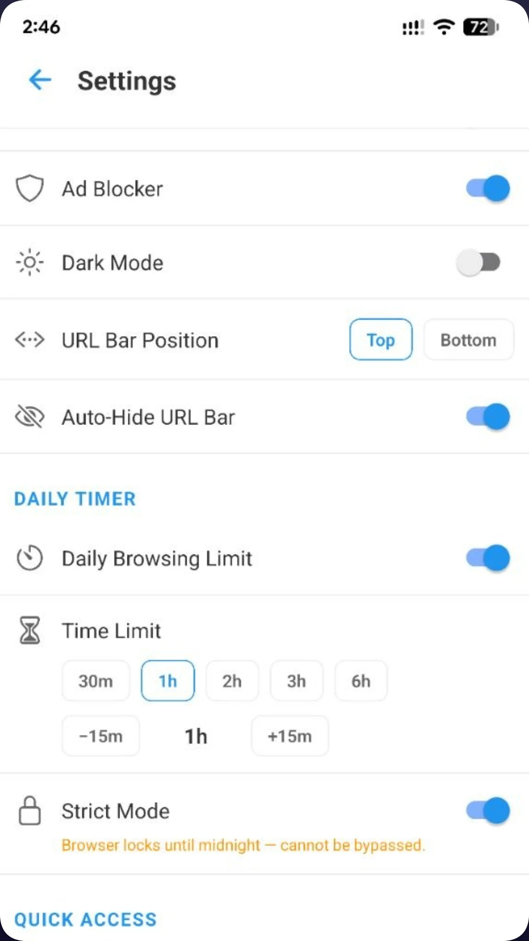 Square Browser screenshot